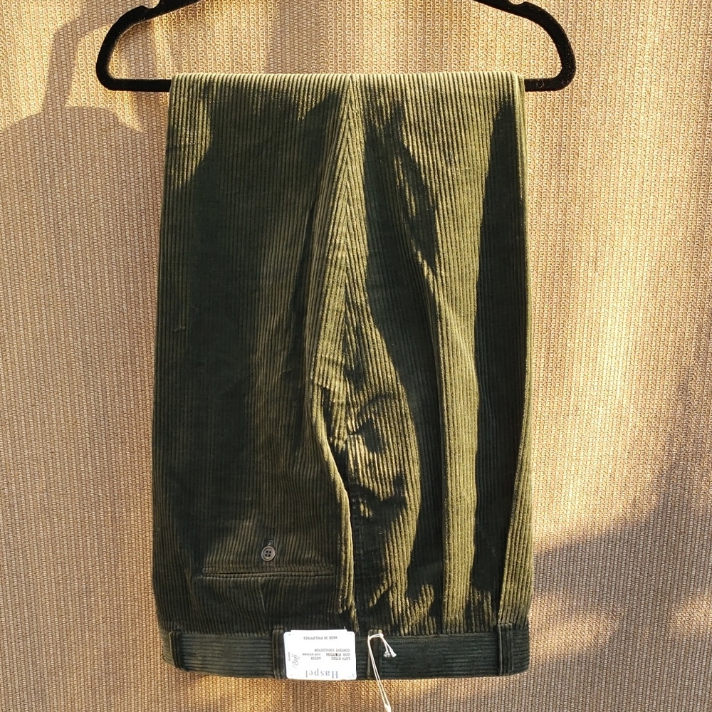 Men's Forest Green Corduroy Trousers